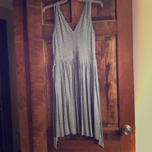 Ann Taylor Loft gray and black dress